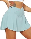 ❤Y2K Fashion Golf Minifalda con pantalones cortos: faldas exteriores y pantalones cortos interiores 2 en 1 diseñados para ayudarte a mantenerte motivado con libertad y confianza, curva tu contorno favorecedor. La falda pantalón para mujer te permite disfrutar de tu tenis, golf, correr, deportes sin preocupaciones.