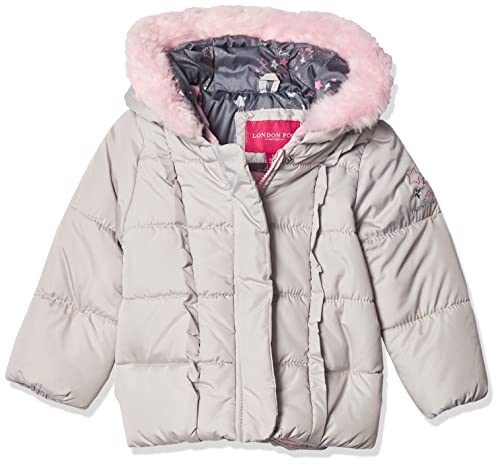 Image of LONDON FOG girls Snowsuit With Snowbib and Puffer Jacket