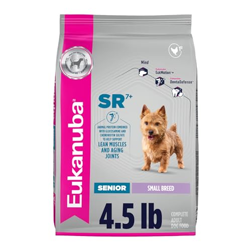 Eukanuba Senior Small Breed Dry Dog Food, 4.5 lb Bag