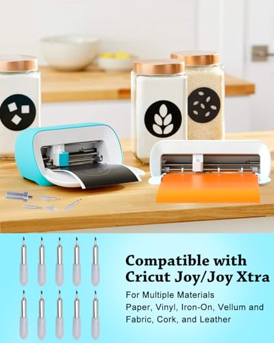 Image of 10 Pcs 45Cutter Blades Compatible with Cricut Joy /Xtra, Paper Cutter Blade