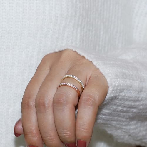 1/3 ct. t.w Round Lab Created Moissanite & Lab Grown Diamond Half Eternity Wedding Band Ring In 14k Gold Over Sterling Silver (0.33 Cttw), Gift For Her4