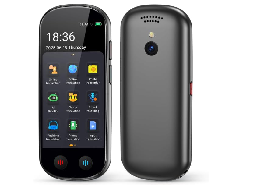 PEDNRJFT AI Language Translator Device,Translator Device With Voice Output Translator, Translator Real Time 150 Languages And Accents With Wifi/Offline/Photo Support For Travel, Learning And Business — image 1
