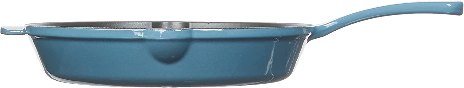 Cuisinart CI22-24BG Chefs Classic Enameled Cast Iron Round Fry Pan 10-Inch Provencal Blue product thumbnail 3
