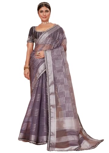 Sari indien femme anti-glisse avec sa doublure nylon intégrée 10414