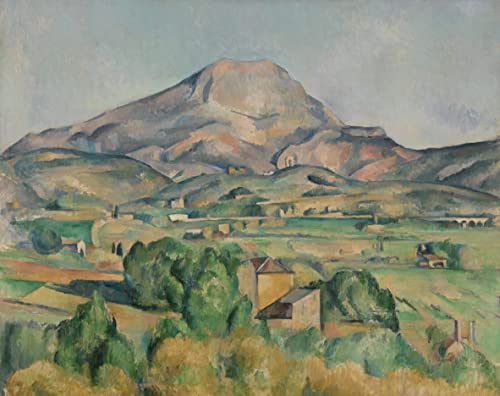 Peinture murale Mont Sainte Victoire Cézanne reproduction d'art sur toile haut de gamme