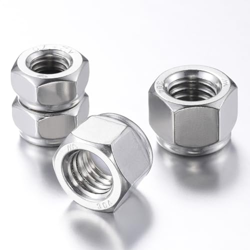 Wensilon FSLM34 20Pcs) M10 Self Clinching Nuts 304 Stainless Steel Self-Lock Nylon Inserted Hex Lock Nuts thumb #2