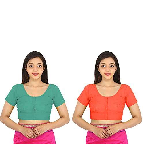 Image of Namita Women's Rubia Cotton Solid Half Sleeve Blouse