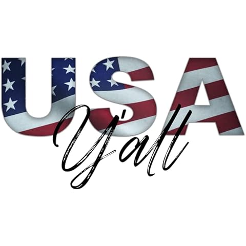 USA Y'all| American Flag |Great Gift Idea|Single |5 Inch Magnet | Made in The USA | Car Auto Tool Box Refrigerator Magnet|S10362