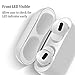 HATALKIN Case Compatible with Case Premium Silicone Case Protective Cover (Front LED Visible) (Won't Affect Wireless Charging)(White)