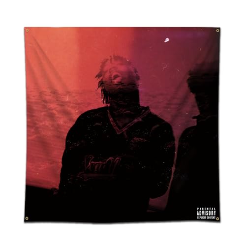 DecrPlus Rapper Tapisserie Let Me Know (I Wonder Why Freestyle) Banner 1,2 x 1,2 m Rap-Musik Hip Hop Sänger Album Wandbehang Wohnheim Heimdekoration Flagge