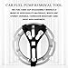 tobenbone Universal Fuel Pump Removal Tool, Adjustable Fuel Pump Lock Ring Tool, Fuel Lid Tank Cover Collar Ring Spanner, Automotive Specialty Tools 5.31