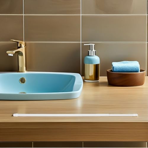 Barres de rideau de douche réglables 50-89 cm tringles blanches