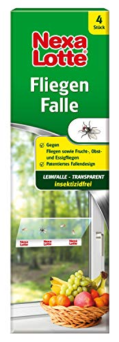 Nexa Lotte Fliegenfalle, 4 St, Klebefalle gegen Fliegen, Fruchtfliegen,...