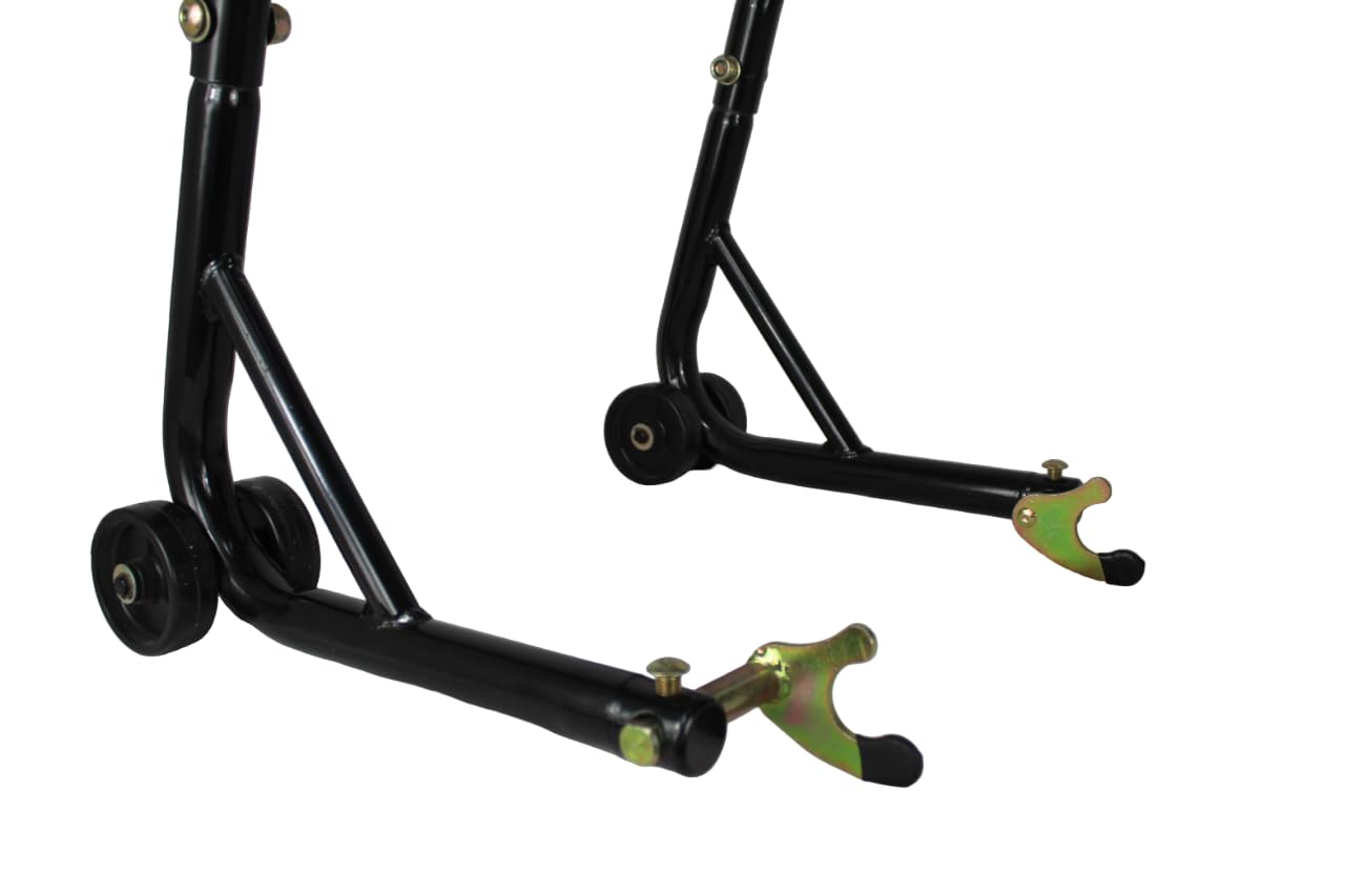 Coppia di cavalletti alzamoto alza moto per alzare sollevare la ruota posteriore e anteriore del della BENELLI 752 S 752S