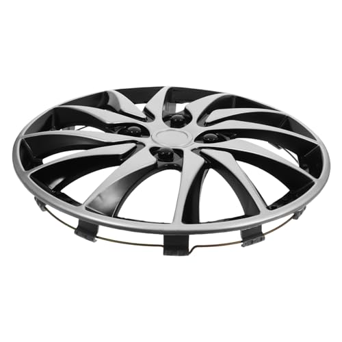 Enjoliveur de roue voiture 14 pouces argent noir pour jante auto camion et SUV