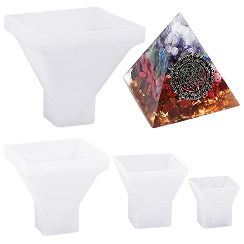 YHSKJCD 4 Pezzi Stampo in Silicone Piramide
