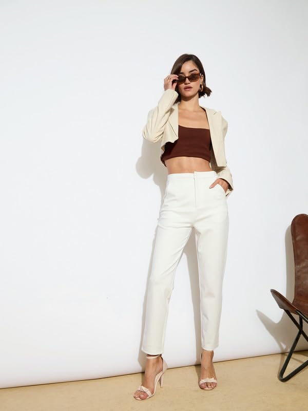 Image of Black 4-Way Stretch Tapered Pants