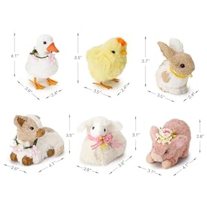Naturevibefarmanimalseasterdecorsetof6sisalanimalseasterfigurineswspringdecorfloweringiftboxeasterornamentssetincludeseasterbunnydecorchicks Urban Country Home Decor Nature vibe farm animals easter decorset of 6 sisal animals easter figurines w spring decor flower in gift box easter ornaments set includes easter bunny decor chicks urban country home decor