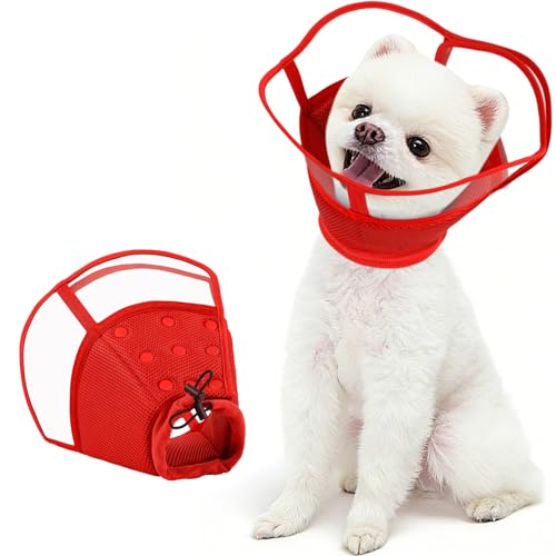 Image of Kuoser Dog Cone Collar After Surgery, Soft Cone for Dogs to Stop Licking, S | Breathable Dog Recovery Collar Comfortable Elizabethan Collars, Adjustable Protective Pet Cones for Small Medium Large Dogs
