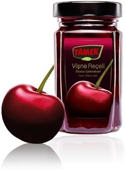 2-PACK TAMEK EKSTRA GELENEKSEL VISNE RECELI - TAMEK TRADITIONAL TURKISH SOUR CHERRY JAM - 380 G / 13.4 OZ