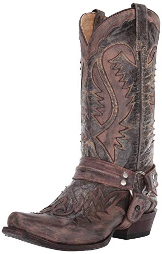 Stetson Men's Outlaw Distressed Harness Riding Boot