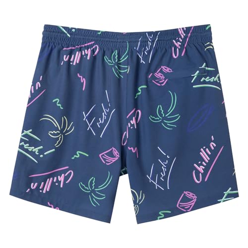 Image of SURF CUZ Mens Swim Trunks with Compression Liner Swim Shorts 7 inch Swimming Trunks Stretch 7 Inch Swim Suits Quick Dry