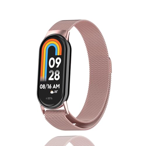 [AnnTec] For Xiaomi Smart Band 10 / 9 / 8 �����x���g �o���h �����x���g �R���p�`�u�� �V���I�~ �X�}�[�g�o���h 10 / 9 / 8 �p�̃o���h �}�O�l�b�g �N���X�v �X�e�����X�| ���b�V�� �ʋC �j�����p ����