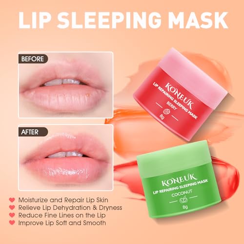 KONEUK 12-Pack Lip Sleeping Mask (Mint, Grapefruit, Coconut, Berry) — view 2
