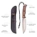 MOTEECRAG Fixed Blade Bushcraft Knife Full Tang Camping Knife with Sheath and hanging rope for Outdoor, Hiking, Gift