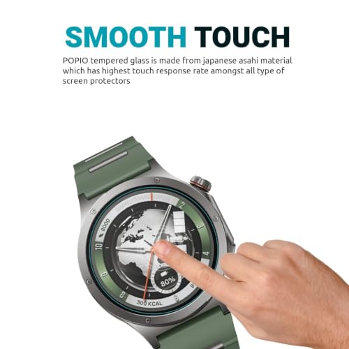 Image of BLACKSHEEP 2 Pack Membrane For OnePlus Watch 4 / Watch 4 Pro 46 mm Full Screen Coverage Flexible Watch Screen Protector with Easy Installation Kit
