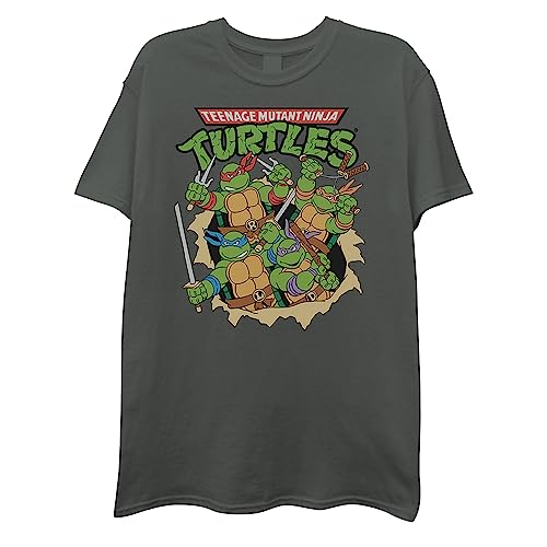 Amazon.com: Mens Ninja Turtles Group Shirt - Straight from The