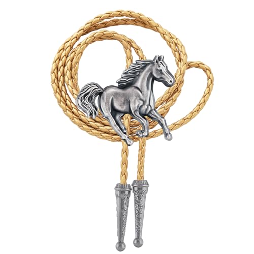 Image of Jeilwiy Bolo Tie for Men, Western Bolero Tie Cowboy Ties Native American Cowgirl Bolo Tie Accessories for Men Women
