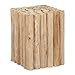 Relaxdays Tabouret de Fleurs en Bois pour Pot de Fleurs et Pots de Fleurs - 38 x 30 x 30 cm - Bois Naturel