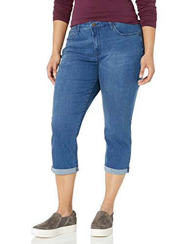 NYDJ Women's Plus Size Chloe Capri, Market, 14W