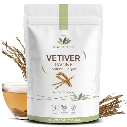 Herbes du Monde - Raíces de vetiver Khamaré Gongoli - Raíces naturales para infusión