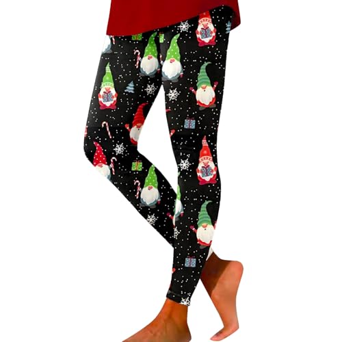 Leggings cálidos básicos para las mujeres para el invierno Leggings de Jogging Impreso Navidad para Mujer Pantalones de Yoga para Reafirmar las nalgas Pantalones deportivos Elegantes para Navidad, C