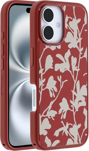 Image of OtterBox iPhone 16 (Only) - Symmetry Series+ Case - Autumn Rust (Red) - Snaps to MagSafe - Ultra-Sleek - Raised Edges Protect Camera & Screen - Non-Retail Packaging