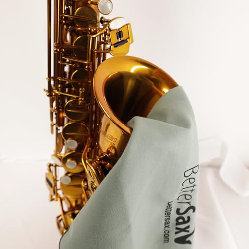 Image of BetterSax Ultimate Alto Saxophone Swab Kit - Premium Microfiber Cleaning Cloths for Alto Saxophones - Quality Maintenance Tool Essential for Saxophonists