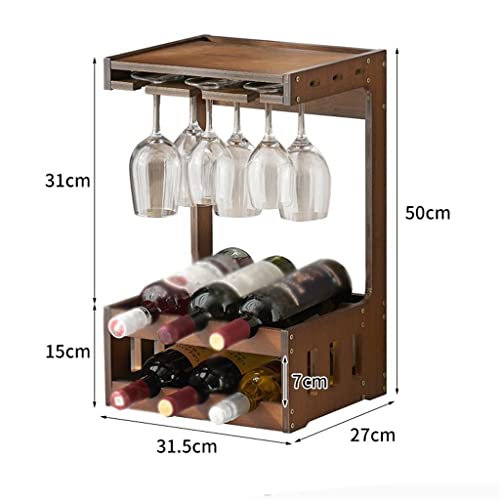 Soporte para Botellas de Vino de Madera para Mesa miniatura 2