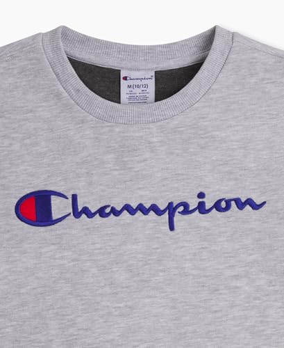 Image of Champion Boys Sweatshirt for Kids Pullover Fleece Crewneck Sweater