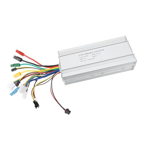 Julihai Controlador de Motor sin Escobillas 35A, Controlador de Motor de Bicicleta Eléctrica de Aleación de Aluminio con Conector SM para Scooter de 1000W-1500W