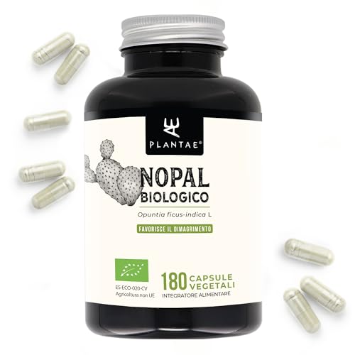 NOPAL BIOLOGICO * 470 mg / 180 capsule * Cardiovascolare (glucosa), Digestione, Peso (bruciagrassi, dimagrimento, fame)