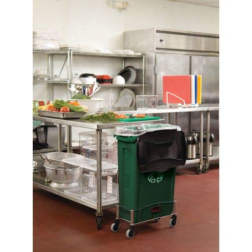 Rubbermaid Commercial Products FG354007BLUE Slim Jim Plastic Rectangular Recycling Bin/Trash Can thumb #8