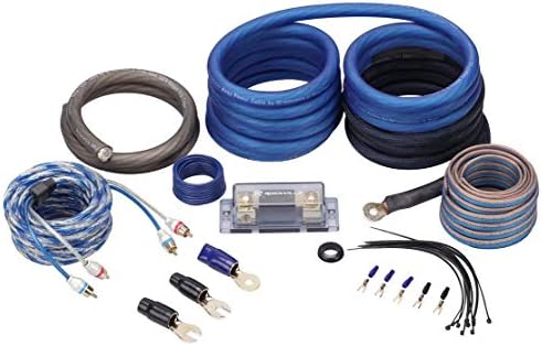 Rockville RWK0CU 0 Gauge 100% Copper Car Amp Wiring Installation Kit, OFC