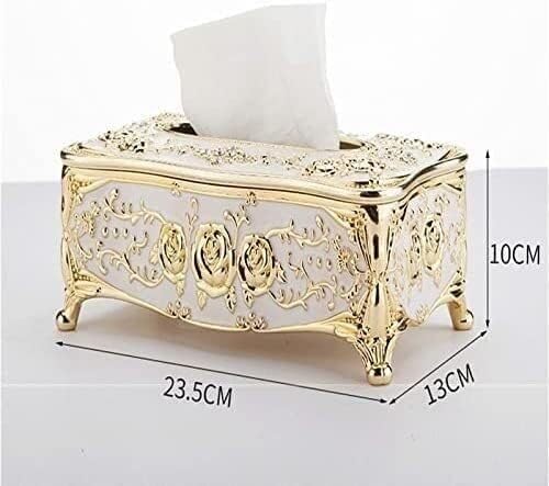 Tissue Holder Dispenser, Tissue Holder， Tissue Box Bedroom Office Desk Tissue Box Universal Family Hotel car Storage Paper Towel(Color:Gold)(Color:Gold)