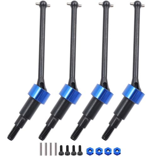 Raflot Steel CVD Drive Shaft Front Rear CVD Driveshaft with Aluminum 7075 Wheel Hex Upgrade Parts for Arrma 1/18 Granite Grom Typhon Grom Mega 380 Upgrade Parts