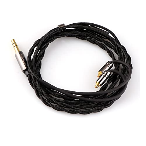 Image of Linsoul Tripowin Zombur in Ear Monitor Cable, 4N High Purity OFC Oxygen Free Cable HiFi Wired IEM Cable, Cotton Yarn Outer Layer, 3.5mm Audio Jack for Musician Audiophile(Without Mic, MMCX)