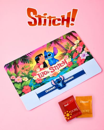 Image of HyperFoods Rakhi With Chocolates Gift Pack Stitch Kids | Rakhi Gift Hamper for Brother, For Kids Girl, Rakhis Combo, Wafer Rolls Chocolate Gifts Pack