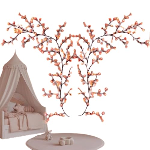 Rose Tree Light | Artificial Rose Flower Bonsai Lamp | USB & Battery Operated Decorative Table Lamp | Warm White LED Night Light | Adjustable Branches | Home, Bedroom & Festival Decoration-picture-13