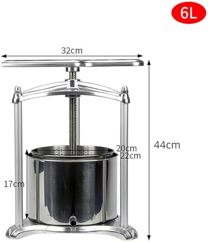 Double-Barrel Cider Press | High Juice Yield, Easy to Clean, Low Noise | Perfect for Home Brewing & Fruit Juicing, Durable & Efficient Design